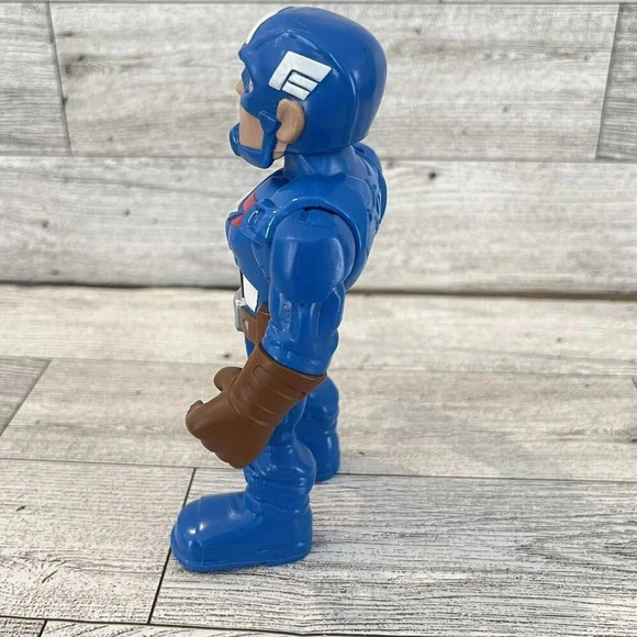 Playskool Heroes Marvel Super Hero Adventures Mega Mighties Captain America 5” - Picture 5 of 9